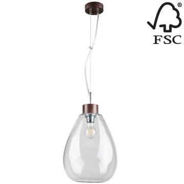 Hängeleuchte an Schnur PIRO 1xE27/60W/230V – FSC-zertifiziert