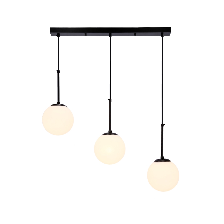 Hängeleuchte an Schnur POMPEI 3xE27/40W/230V schwarz