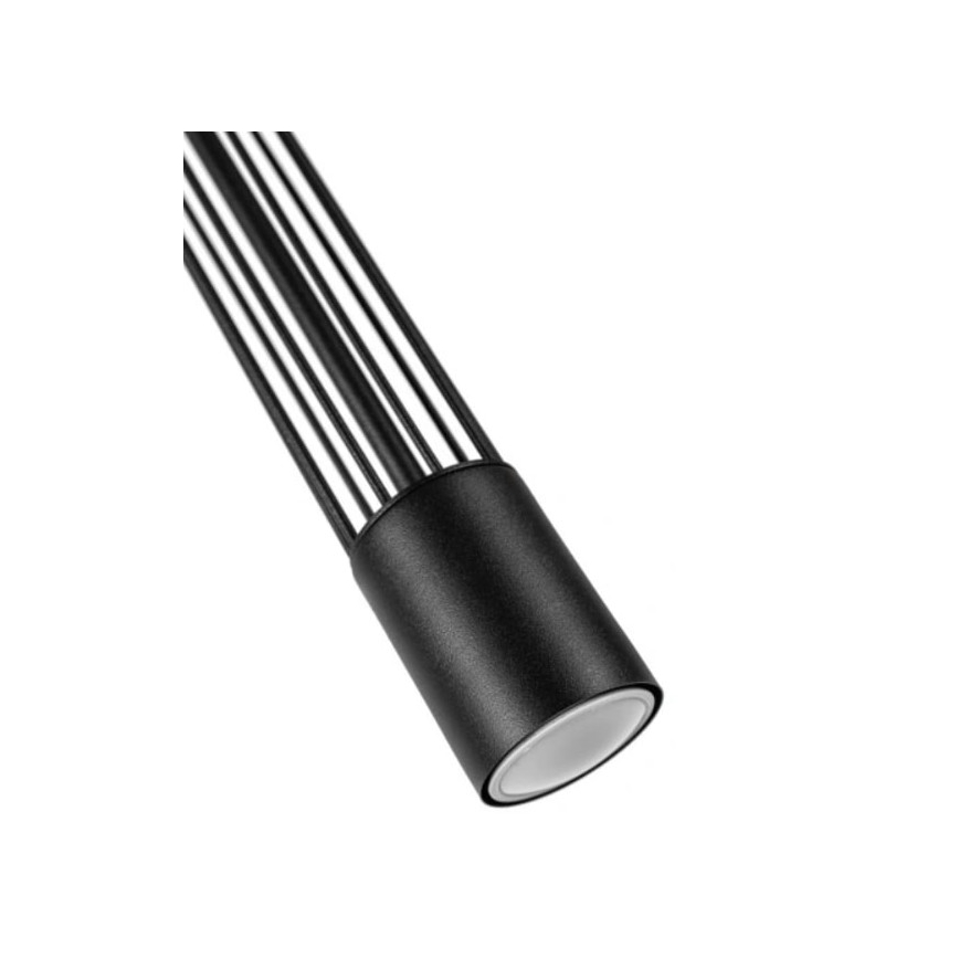 Hängeleuchte an Schnur PRESCOT 2xGU10/40W/230V schwarz