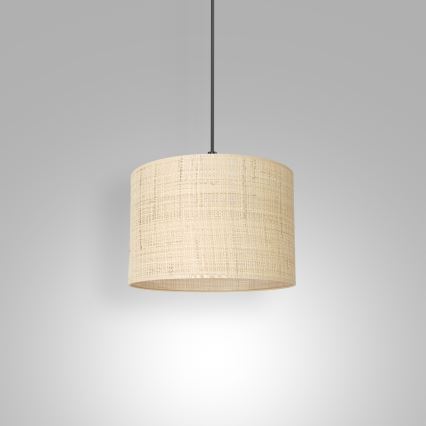 Hängeleuchte an Schnur RATTAN 1xE27/60W/230V Durchmesser 25 cm Rattan