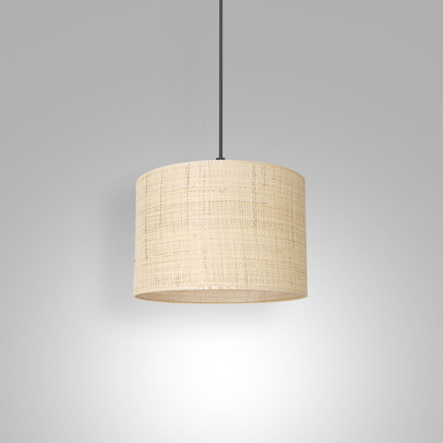 Hängeleuchte an Schnur RATTAN 1xE27/60W/230V Durchmesser 25 cm Rattan