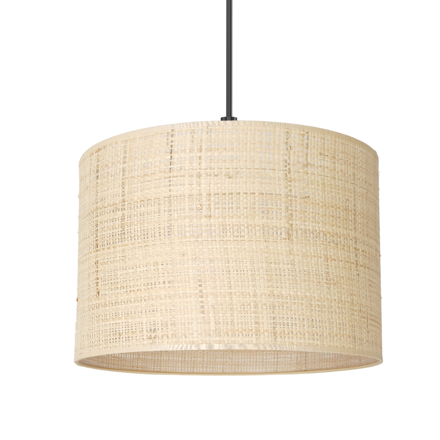 Hängeleuchte an Schnur RATTAN 1xE27/60W/230V Durchmesser 25 cm Rattan