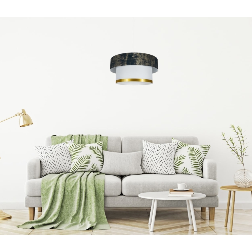 Hängeleuchte an Schnur RESSA 1xE27/60W/230V grün