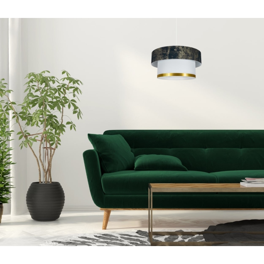 Hängeleuchte an Schnur RESSA 1xE27/60W/230V grün