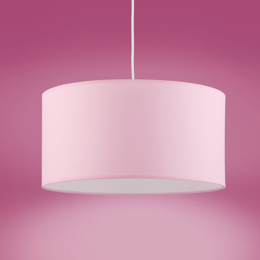 Hängeleuchte an Schnur RONDO KIDS 1xE27/15W/230V rosa