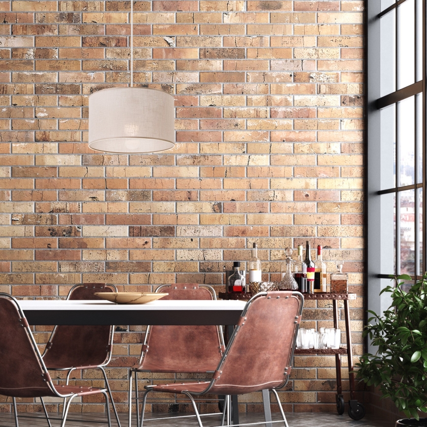 Hängeleuchte an Schnur SIRJA 1xE27/60W/230V beige