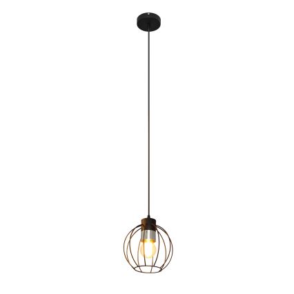 Hängeleuchte an Schnur STARLIGHT 1xE27/15W/230V schwarz/silbern