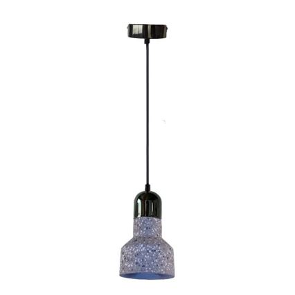 Hängeleuchte an Schnur TERRAZZO 1xE27/60W/230V d 12 cm grau