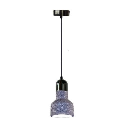 Hängeleuchte an Schnur TERRAZZO 1xE27/60W/230V d 12 cm grau