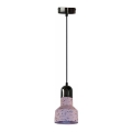 Hängeleuchte an Schnur TERRAZZO 1xE27/60W/230V d 12 cm rot