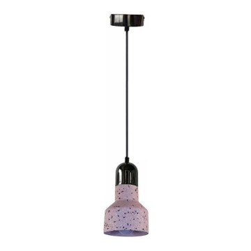 Hängeleuchte an Schnur TERRAZZO 1xE27/60W/230V d 12 cm rot