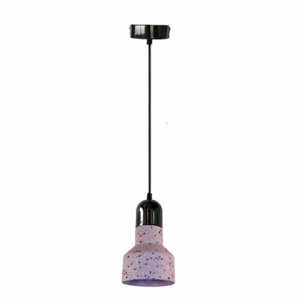 Hängeleuchte an Schnur TERRAZZO 1xE27/60W/230V d 12 cm rot