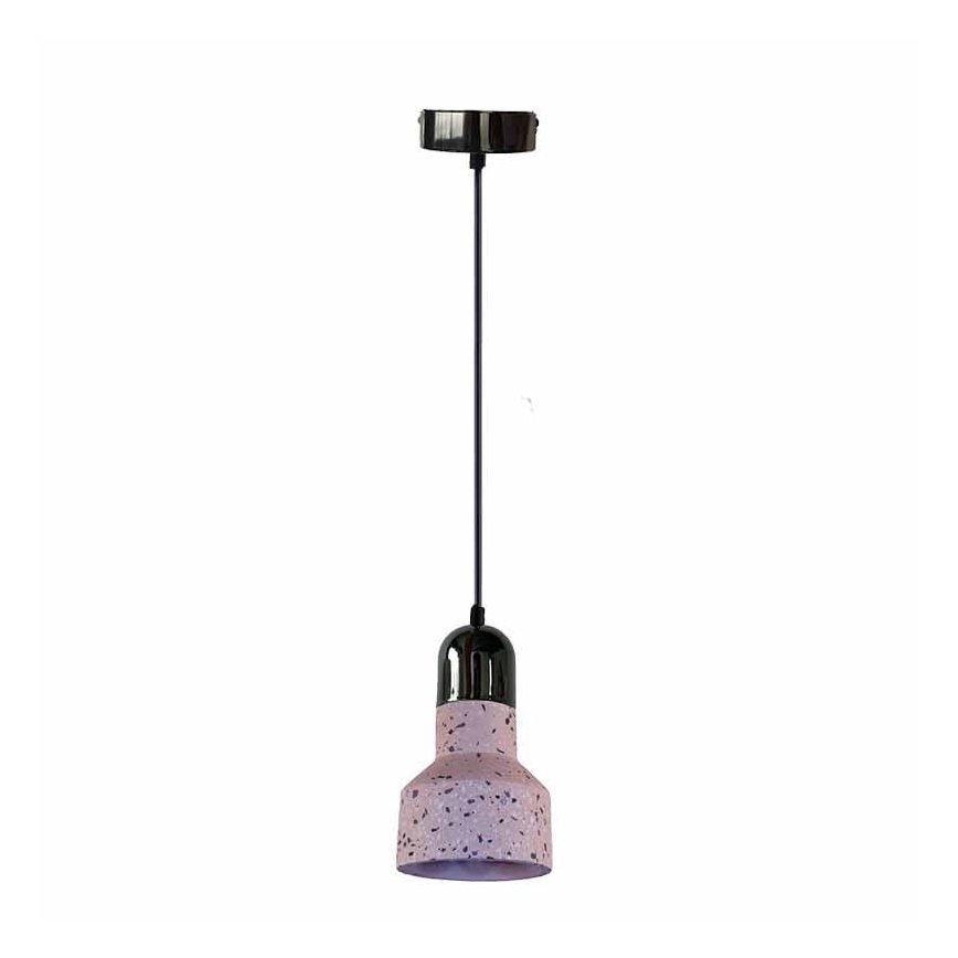 Hängeleuchte an Schnur TERRAZZO 1xE27/60W/230V d 12 cm rot
