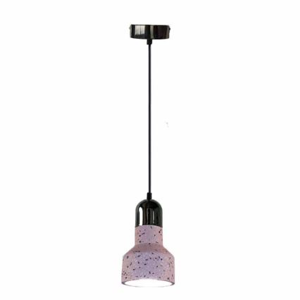 Hängeleuchte an Schnur TERRAZZO 1xE27/60W/230V d 12 cm rot