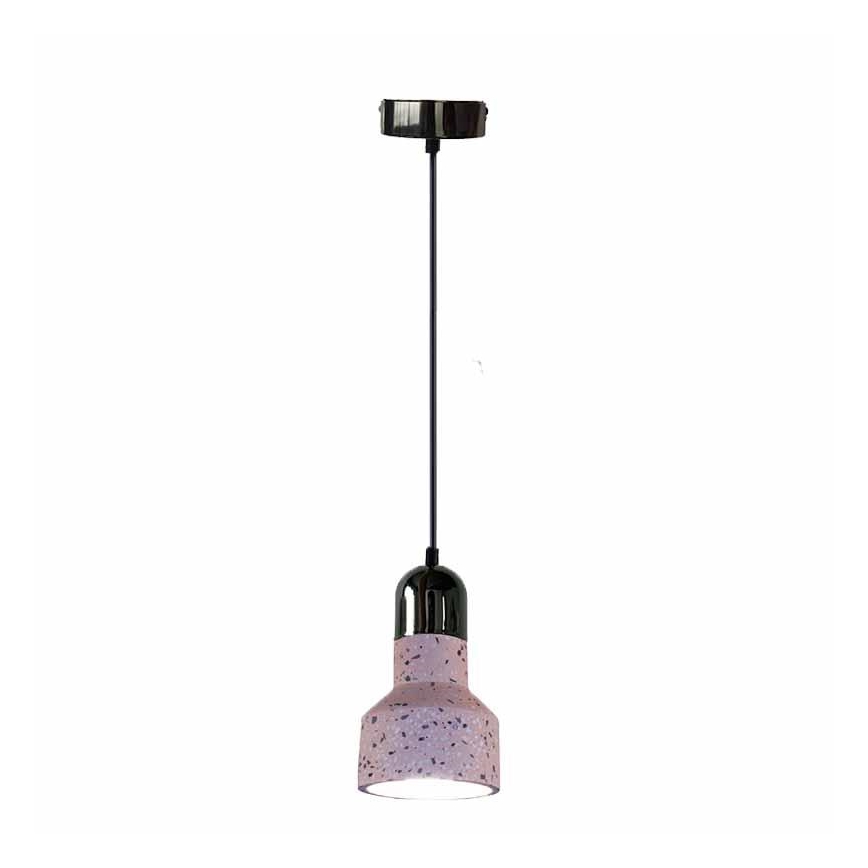 Hängeleuchte an Schnur TERRAZZO 1xE27/60W/230V d 12 cm rot