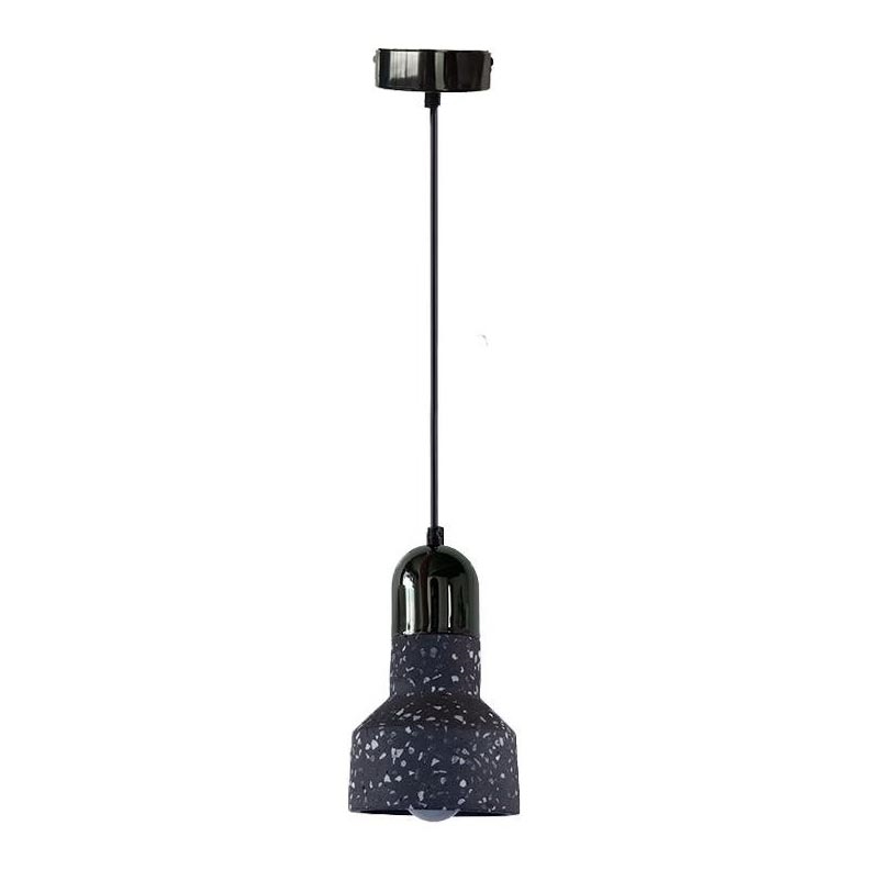 Hängeleuchte an Schnur TERRAZZO 1xE27/60W/230V d 12 cm schwarz
