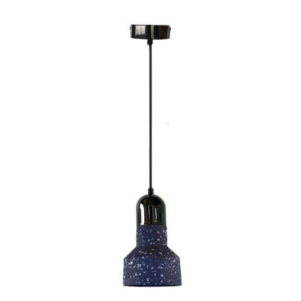 Hängeleuchte an Schnur TERRAZZO 1xE27/60W/230V d 12 cm schwarz