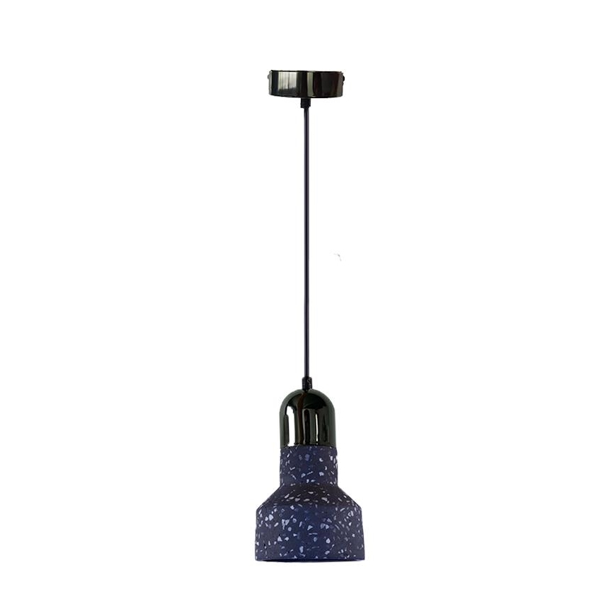 Hängeleuchte an Schnur TERRAZZO 1xE27/60W/230V d 12 cm schwarz