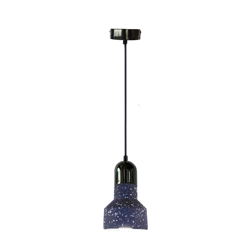 Hängeleuchte an Schnur TERRAZZO 1xE27/60W/230V d 12 cm schwarz