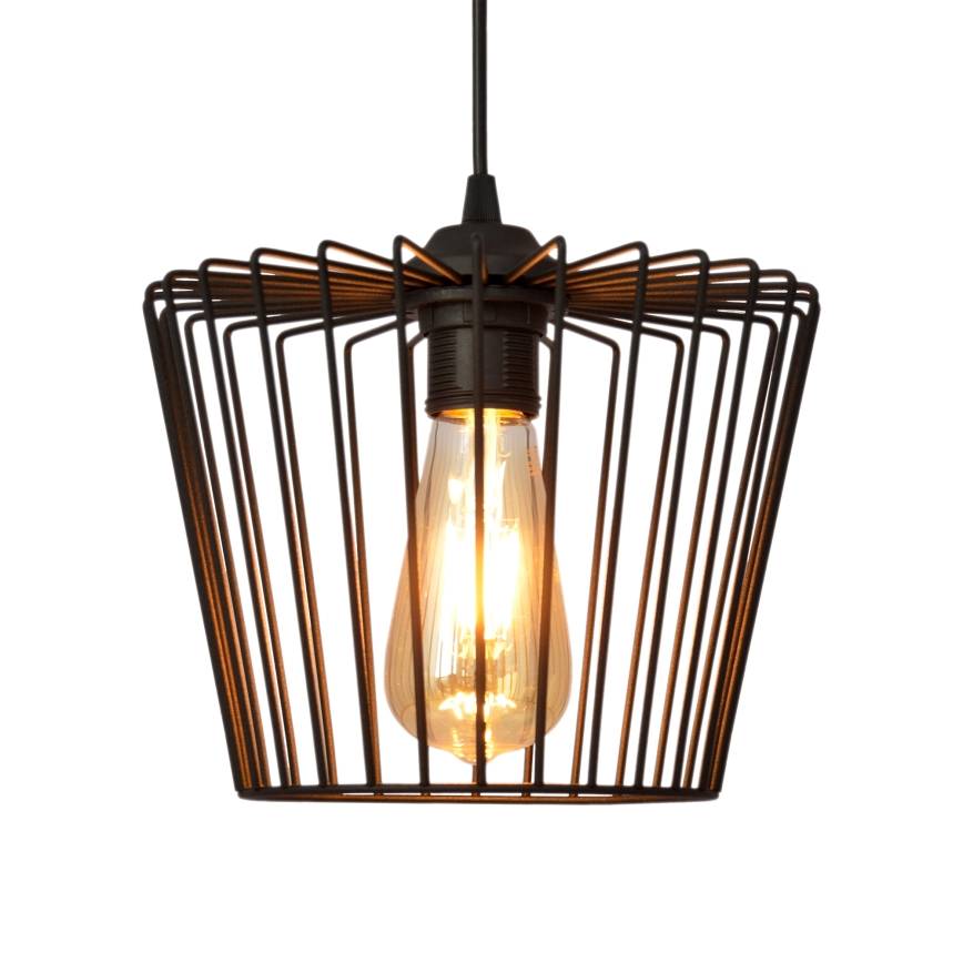 Hängeleuchte an Schnur TORRI 1xE27/15W/230V d 23 cm schwarz