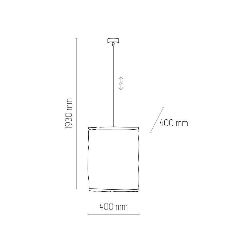 Hängeleuchte an Schnur TULUM 1xE27/15W/230V