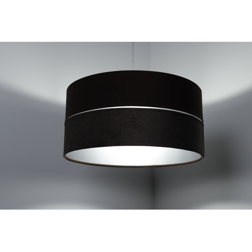 Hängeleuchte an Schnur TWIST 1xE27/60W/230V braun/silbern