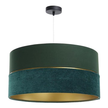 Hängeleuchte an Schnur TWIST 1xE27/60W/230V grün/golden