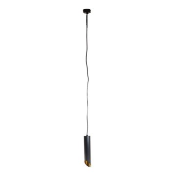 Hängeleuchte an Schnur VALDA 1xGU10/60W/230V 132 cm schwarz