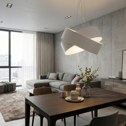 Hängeleuchte an Schnur VIENO 3xE27/15W/230V weiß