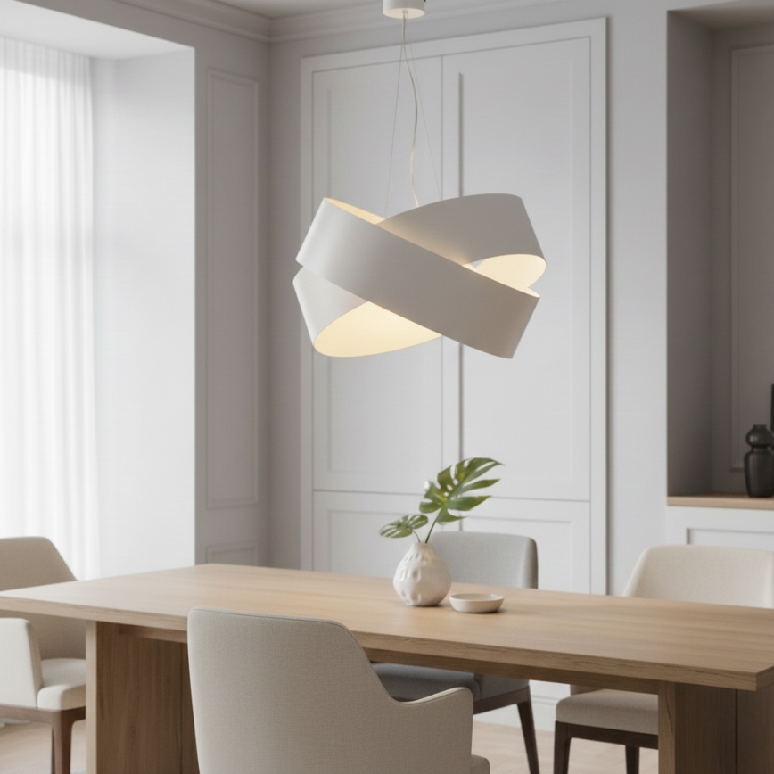 Hängeleuchte an Schnur VIENO 3xE27/15W/230V weiß