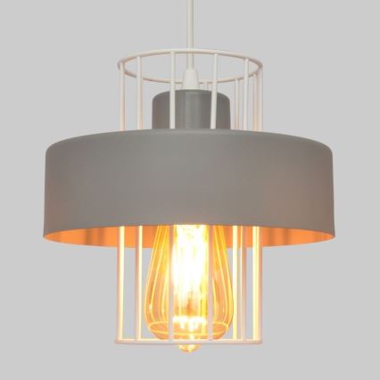 Hängeleuchte an Schnur VOLTA 1xE27/15W/230V grau