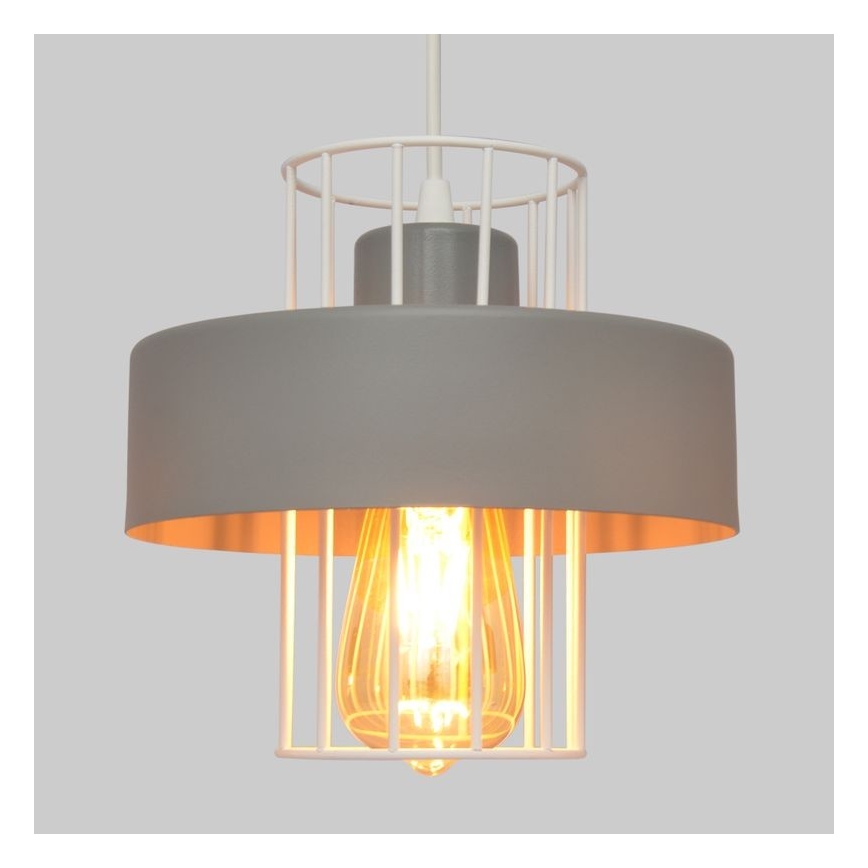 Hängeleuchte an Schnur VOLTA 1xE27/15W/230V grau