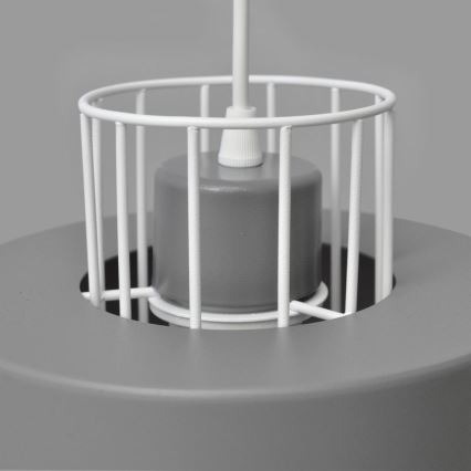 Hängeleuchte an Schnur VOLTA 1xE27/15W/230V grau