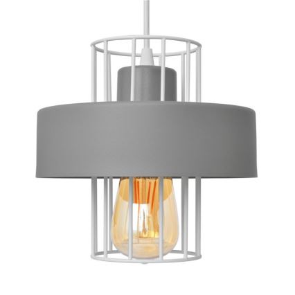 Hängeleuchte an Schnur VOLTA 1xE27/15W/230V grau