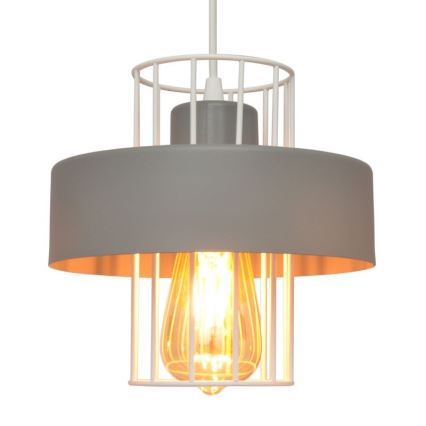 Hängeleuchte an Schnur VOLTA 1xE27/15W/230V grau