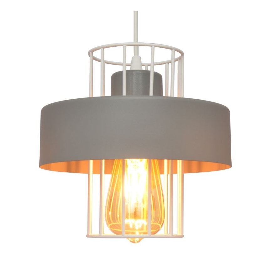 Hängeleuchte an Schnur VOLTA 1xE27/15W/230V grau
