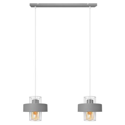 Hängeleuchte an Schnur VOLTA 2xE27/15W/230V grau