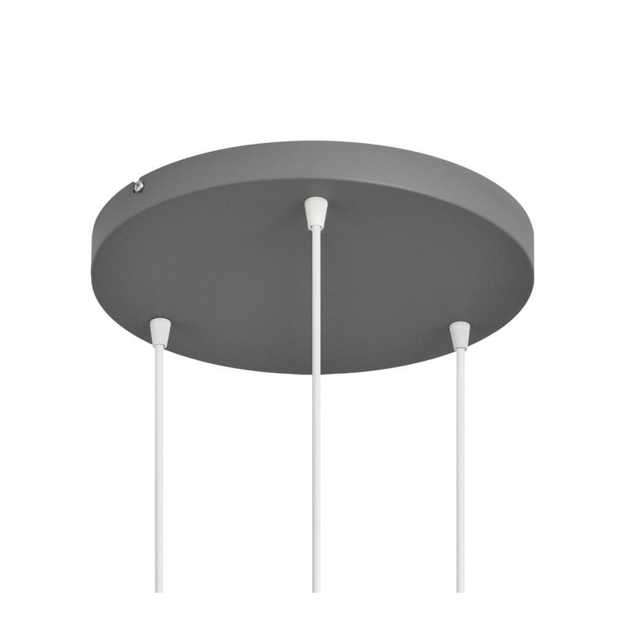 Hängeleuchte an Schnur VOLTA 3xE27/15W/230V Durchmesser 42 cm grau