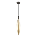 Hängeleuchte an Seil NORDIC 1xG9/5W/230V schwarz/rauchbeige