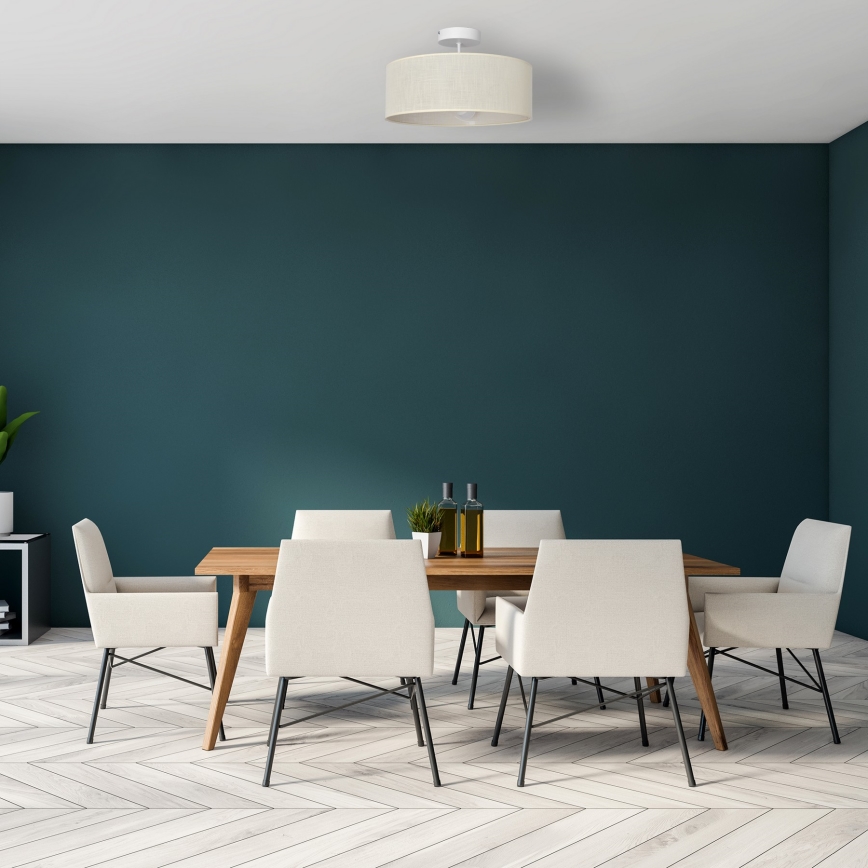 Hängeleuchte an Stange ALBA 3xE27/15W/230V cremefarben