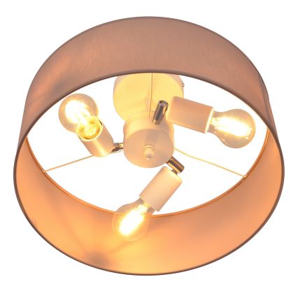 Hängeleuchte an Stange ALBA 3xE27/15W/230V rosa