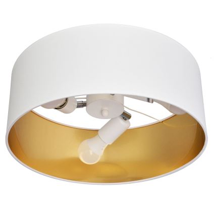 Hängeleuchte an Stange ALBA 3xE27/15W/230V weiß/golden