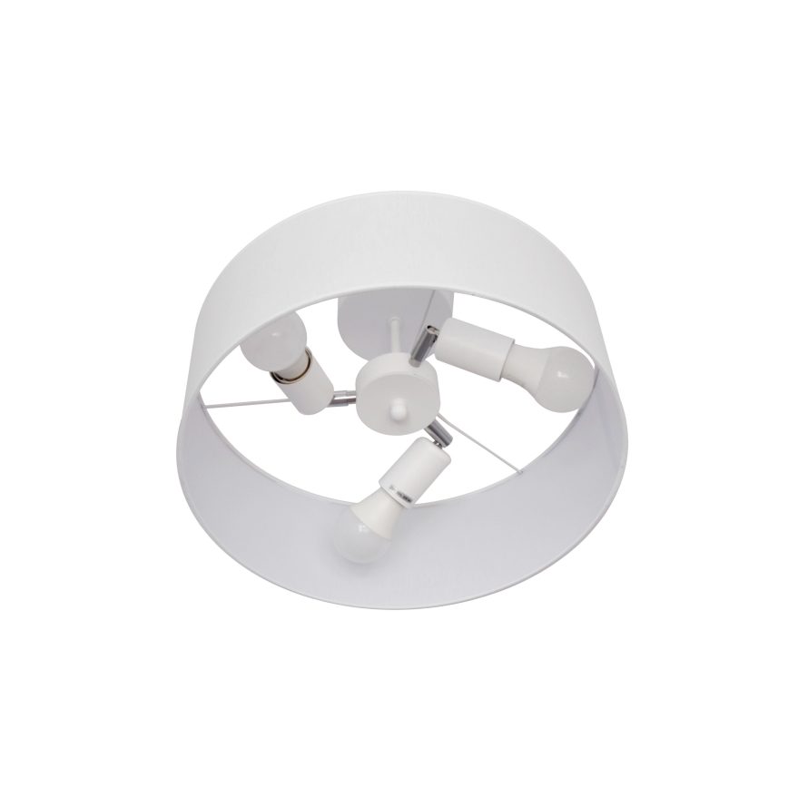 Hängeleuchte an Stange ALBA 3xE27/15W/230V weiß