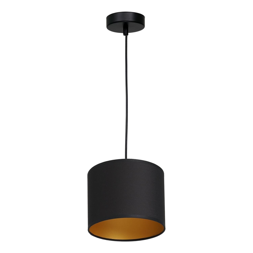 Hängeleuchte ARDEN 1xE27/60W/230V Durchmesser 18 cm schwarz/gold