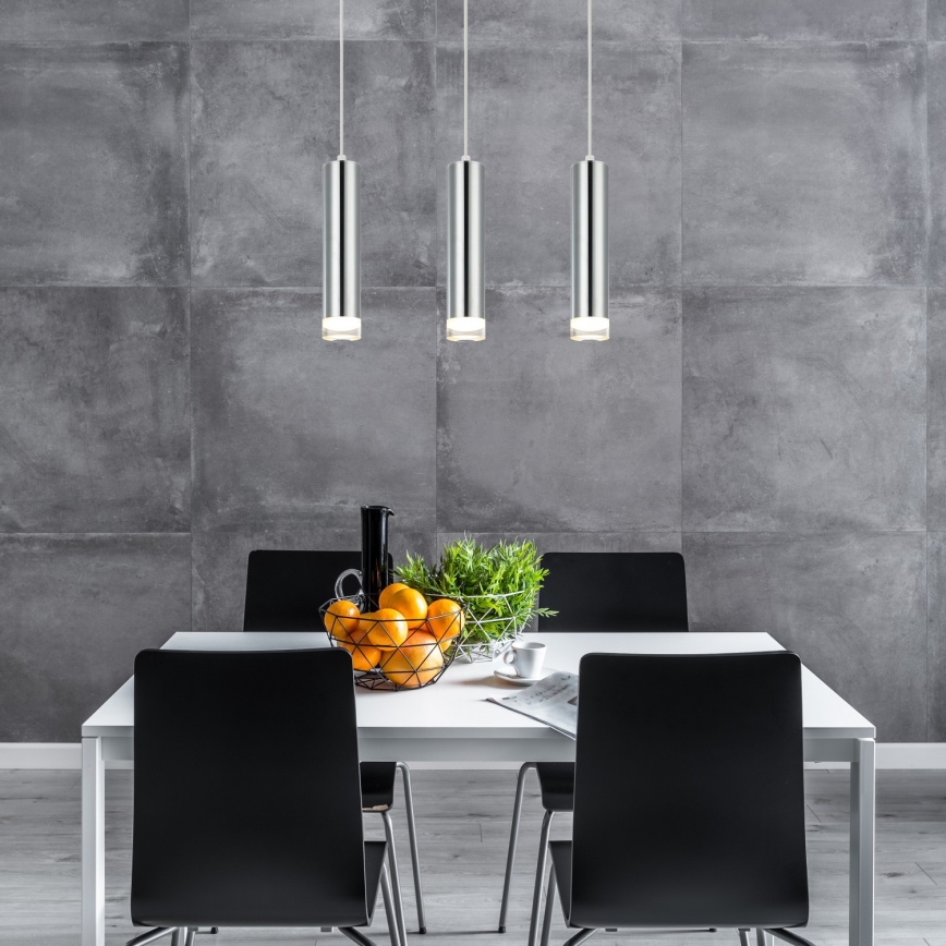 Hängeleuchte ARMIN 3xGU10/10W/230V glänzendes Chrom