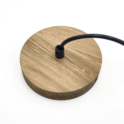 Hängeleuchte ASTA an Kabel, 1×E27/60W/230V, Ø 28 cm, Eiche