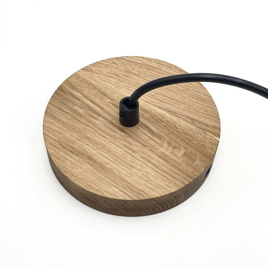 Hängeleuchte ASTA an Kabel, 1×E27/60W/230V, Ø 28 cm, Eiche