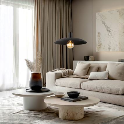 Hängeleuchte ASTRA 1xE27/15W/230V d 41 cm schwarz