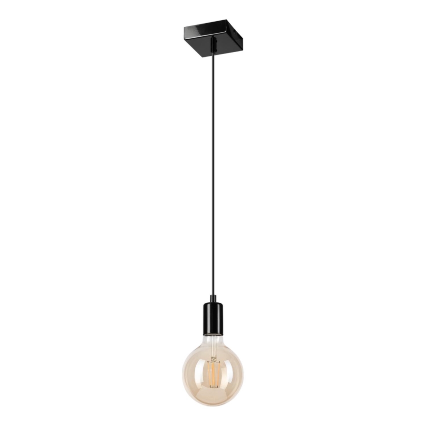 Hängeleuchte ASTRID 1xE27/60W/230V glänzend schwarz