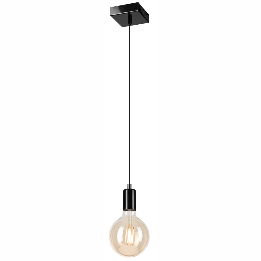 Hängeleuchte ASTRID 1xE27/60W/230V glänzend schwarz